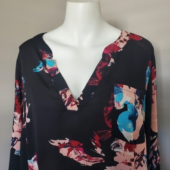 AVA & VIV Womens SZ X Floral Blouse - Picture 2 of 7